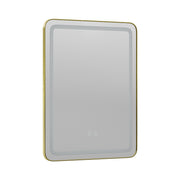 60x80cm Wall Bathroom Mirror with Illuminated LED Lights Touch Contorl Demister