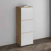 Shoe Storage Cabinet Wooden Shoe Rack Space-saving 3 Units 6 Tiers Many Colors