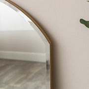 Large Full Length Frameless Arched Mirror - 47cm x 142cm