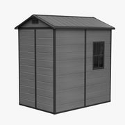 Weatherproof Plastic Garden Shed 4X6ft Outdoor Tool Storage House with Window