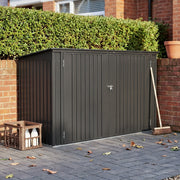 Galvanized Steel Garden Bicycle Storage Bike Tool House Outdoor Wheelie Bin Shed