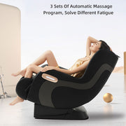Luxe - Black - Zero Gravity massage chair SL Track 3 auto progs airbag Compact