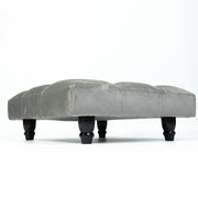 Large Square Footstool Coffee Table Upholstery Fabric Footstools Matching Button