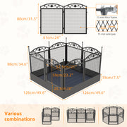 Heavy Duty Dog Puppy Play Pen w/ Floor Mat Pet Enclosure Exercise Playpen Large