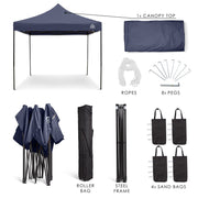 All Seasons Gazebos 3mx3m Heavy Duty Fully Waterproof Pop Up Gazebo