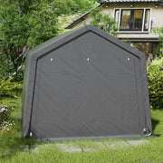 8x8FT Portable Bike Shelter Waterproof Steel Frame Outdoor Garden Storage Shed