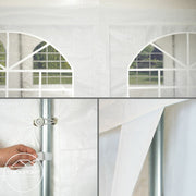 4x6m Marquee Gazebo Shelter Party Tent, PE 450 N white