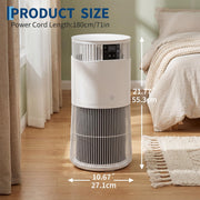 Air Purifier WiFi H13 HEPA Filter Carbon Negative Ions Air Qualit Monitor Aroma