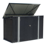 Lockable Metal Garden Patio Bin Store Bicycle Bike Tools Sheds Storage Container