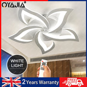 Modern Chandelier LED Lamp White Frame Ceiling Light Living Room Bedroom Lights