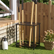 GARDEN TOOL STORAGE RACK WITH ORGANISER FOR SHED/GARAGE HOLDER TIDY FREESTANDIN
