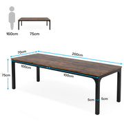 78.7-Inch Extra Long Computer Desk 2 Person Desk Double Desk for Home Office