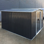 10x8FT Extra Large Garden Shed Metal Apex Roof Outdoor Storage With Door & Vent