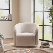 Oversized Large Teddy Swivel Armchair Tub Chair Boucle Upholstered Single Sofa