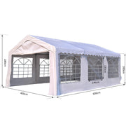 6M X 4M Marquee Heavy Duty Gazebo Garden Wedding Canopy Party Tent Shelter