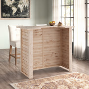 Garden Cocktail Bar Rustic Pine Wooden Home Bar Table Pub Counter Reception Desk