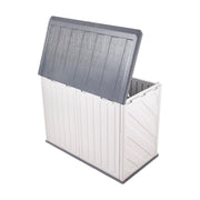 975L Garden Storage Utility Cushion Box Outdoor Waterproof Chest Shed with Base