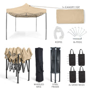All Seasons Gazebos 3mx4.5m Heavy Duty Fully Waterproof Pop Up Gazebo