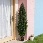150cm Large Artificial CypressTree Fake Tropical Plant in Pot Indoor Outdoor Dec