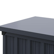 550L Metal Storage Box with Wheels Garden Outdoor Shed Utility Cushion Chest UK