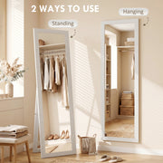 Full Length Mirror 37 x 157 cm Hanging and Freestanding Tall Mirror Refurbished