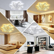140W LED Ceiling Light Chandelier Lights Living Room Bedroom Dining Room Lamp UK