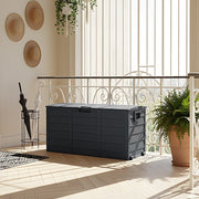 Large Outdoor Storage Box Garden Patio Plastic Chest Lid Container Multibox Shed