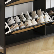 Ratten Design Storage Shoe Cabinet,Shoe Cupboard,Freestanding Shoe Organizer