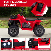 6V Kids Electric Ride On ATV 4 Wheeler Quad Car with Tread Tires