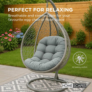 Hanging Egg Chair Cushion for Garden, Outdoor Swing Chair Seat Pad Cushion Round