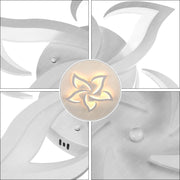 Modern Chandelier LED Lamp White Frame Ceiling Light Living Room Bedroom Lights