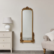 This Large Tall Arch Antique Gold Ornate Mirror - 150cm x 60cm