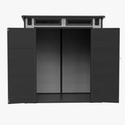 6'x4' 6'x6' Plastic Garden Storage Shed Outdoor Tool Storage House With Floor