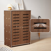 5 Tier Wooden Shoe Rack Storage Shelf Unit Cabinet Organiser Footwear Stand