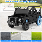 Land Rover Defender Toy Car 12V Kids Ride On Car Black Licensed