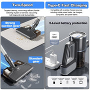 180W Cordless Vacuum Airgility Quick Vac Lite Multi-Surface Cleaner 22.2V 900ML