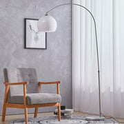 Curved Floor Lamp Standard Living Room Light Retro Domed Shade without LED Bulb