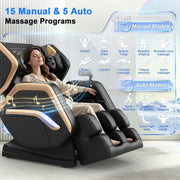 2026 full body heat massage chair 14 rollers 8 airbags bluetooth & phone speaker