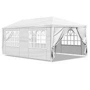 10x20ft Outdoor Tent Waterproof Gazebo Marquee Canopy - 4 Removeable Sidewalls