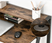 Industrial Computer Desk Home Office Laptop Writing Study Table Small Furniture