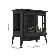 2000W Electric Fireplace Realistic Log Burning Flame Effect Stove Fire Heater UK
