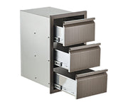 47x47x62cm Kitchen Patio Mount Drawer Stainless Steel Storage Cabinet Amber