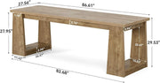 220cm Extra Long 2 Person Desk, Modern Large Office Computer Desk Writing Table