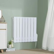 1200W Wall Mounted Electric Oil Filled Radiator Aluminum Panel Heater with Timer
