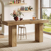 70.9 Inch Modern Bar Table Rectangular Counter Height Pub Table for Home, Bistro