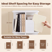 4-Tier Rotating Bookshelf Bookcase Display Floor Standing Corner Revolving Shelf