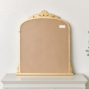 Antique Gold Ornate Arch Overmantle Mirror 88cm x 100cm