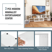 Free Combination TV Stand for TVs up to 65 Inches Media Entertainment Center