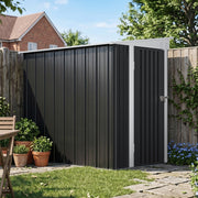 4ft x 6ft Lean to Garden Shed Metal Steel Outdoor Storage Shed Small Tool House