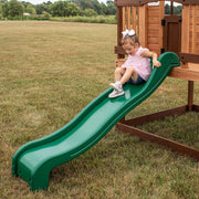 Backyard Discovery Echo Heights Wooden Playhouse Slide Clubhouse Kids 3-10 Yrs